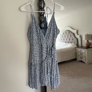 Altar’d State ditsy blue mini dress